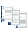 Skiriamieji plastikiniai lapai FORPUS, 1-20, vienspalviai, A4