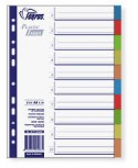 Skiriamieji lapai FORPUS, 1-12, A4, 12 spalvų