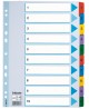 Skiriamieji lapai ESSELTE, 1-10, spalvoti, A4