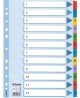 Skiriamieji lapai ESSELTE, 1-12, spalvoti, A4