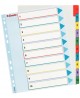 Skiriamieji lapai ESSELTE, 1-10, spalvoti, daugkartiniai, A4+