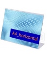 Reklaminis stovelis, L forma, A4 (297x210mm), horizontalus