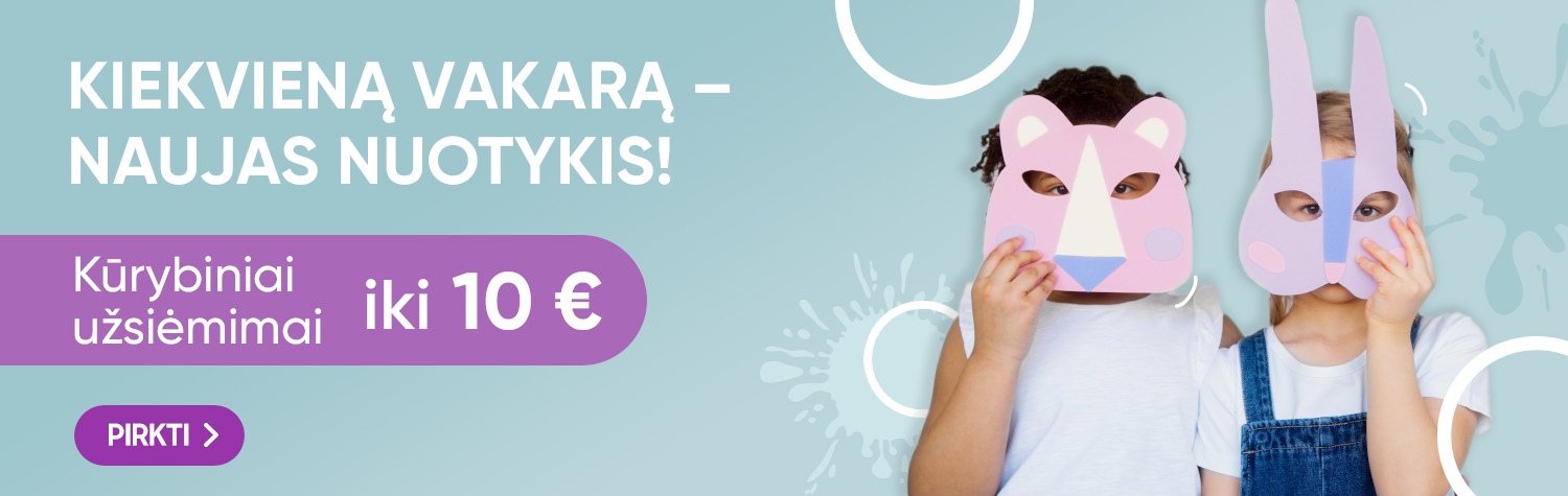 Kūrybinės veiklos iki 10 eur