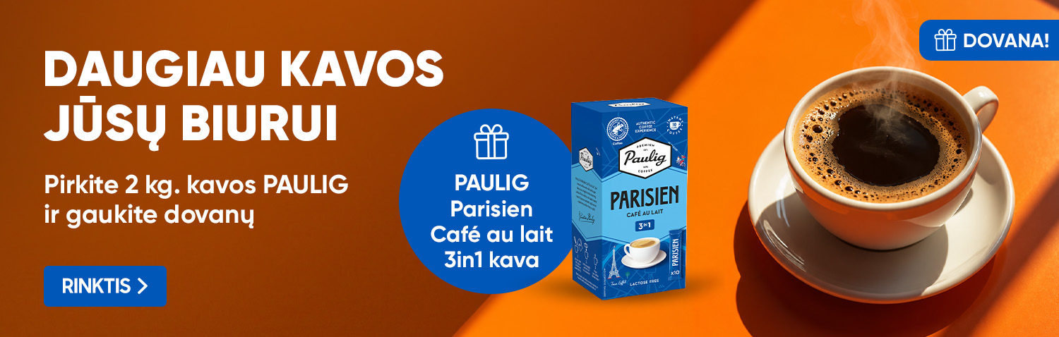 Dovana perkantiems 2 kg Paulig kavos pupelių