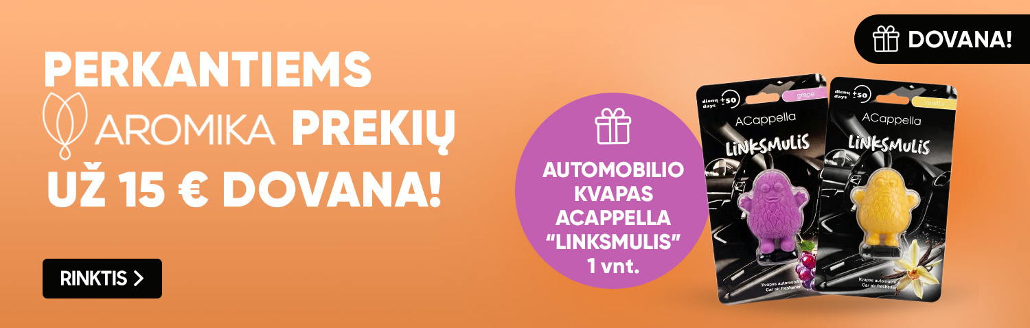 Dovana perkantiems Aromika prekių už 15 EUR