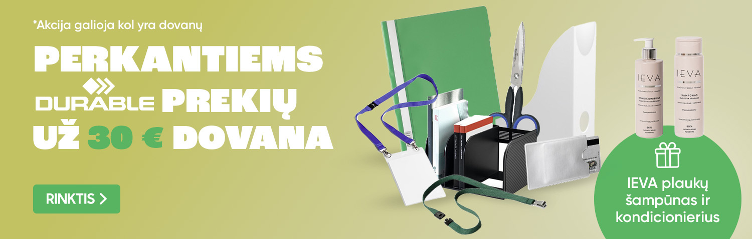 Dovana perkantiems DURABLE prekių už 30 EUR