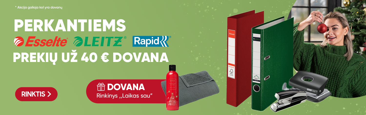 Dovana perkantiems Esselte už 40 EUR