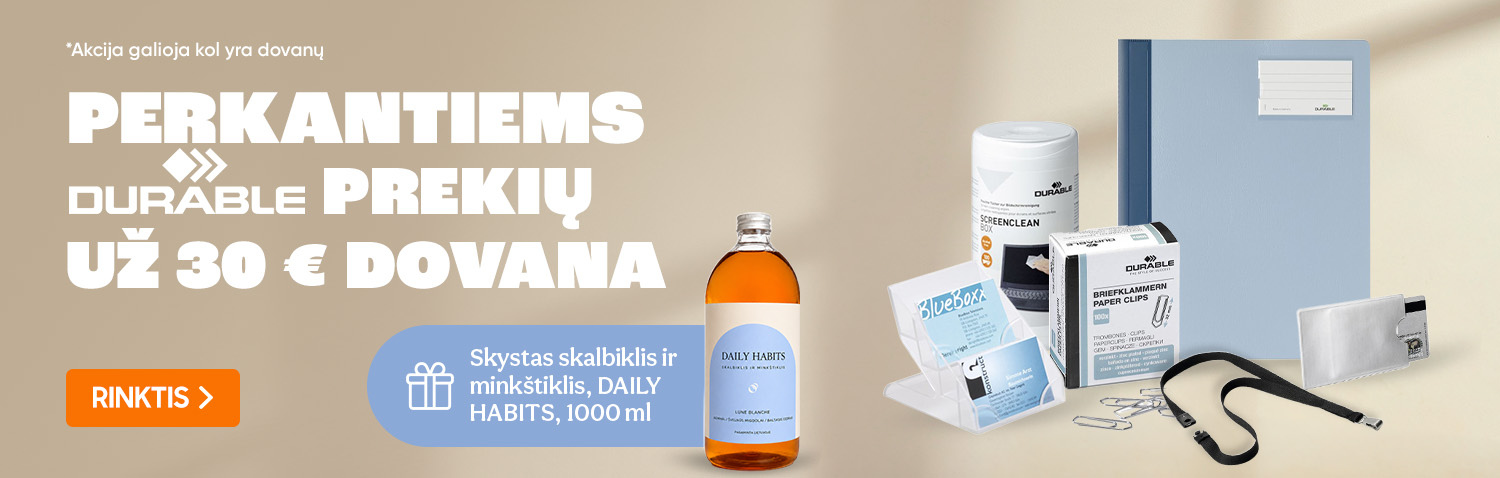 Dovana perkantiems DURABLE už 30 EUR