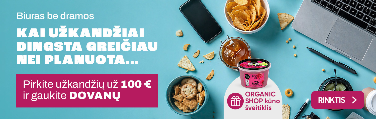 Dovana užkandžių už 100 EUR